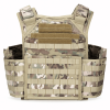 Camouflage Training Vest Carrier with Front Webbing and Shoulder Straps