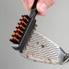 1pc Golf Ball Short Double Sided Metal Brush; Golf Cleaning Tools Accessories