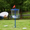 Disc Golf Catcher 24-Chain Portable Lightweight with Carry Bag Blue for Outdoor Pursuits