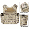 Camouflage Training Vest Carrier with Front Webbing and Shoulder Straps