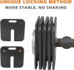 Adjustable Two Dumbbells Or Dumbbells Sets 50LB Square Dumbbell 9 in 1 Free Weights for Multi weight Options Quick-Lock Adjustable