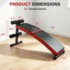 Multi-Position Adjustable Utility Bench for Home Gym Weightlifting and Strength Training, Sit-up Chair Collapsible Design