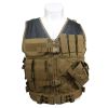 Tactical Training Vest with Multi Pockets, Adjustable Outdoor Utility Vest with Breathable Mesh, Modular Webbing and Quick Release Buckles for Airsoft