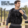 Tactical Training Vest with Multiple Pouches, Adjustable Outdoor Vest with Modular Webbing and Padded Shoulder Straps for Airsoft