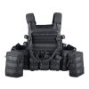 Adjustable Tactical Weighted Vest with Weight Pockets, Training Workout Vest with Modular Webbing