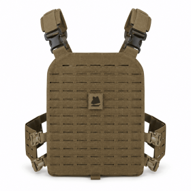 Lightweight Training Vest Carrier with Laser-Cut Panel, Adjustable Fit (Color: Tan)