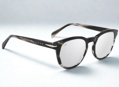 Alexander Zurich Polarized Sunglasses (Color: Black/Chrome Mirror)