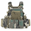 Modular Training Vest for Men, Adjustable Outdoor Utility Vest with MOLLE Webbing, Multiple Storage Pouches and Zippered Pocket for Hiking and Fitness