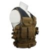 Tactical Training Vest with Multi Pockets, Adjustable Outdoor Utility Vest with Breathable Mesh, Modular Webbing and Quick Release Buckles for Airsoft