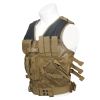 Tactical Training Vest with Multi Pockets, Adjustable Outdoor Utility Vest with Breathable Mesh, Modular Webbing and Quick Release Buckles for Airsoft